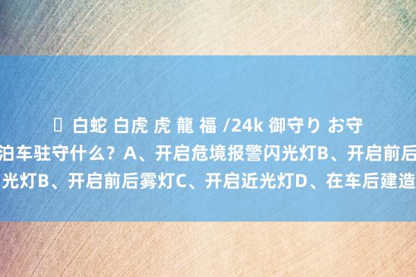 ✨白蛇 白虎 虎 龍 福 /24k 御守り お守り 驾驶活泼车在雨天临时泊车驻守什么？A、开启危境报警闪光灯B、开启前后雾灯C、开启近光灯D、在车后建造劝诫绚烂